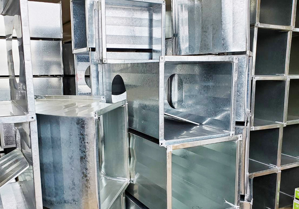 製作したダクト